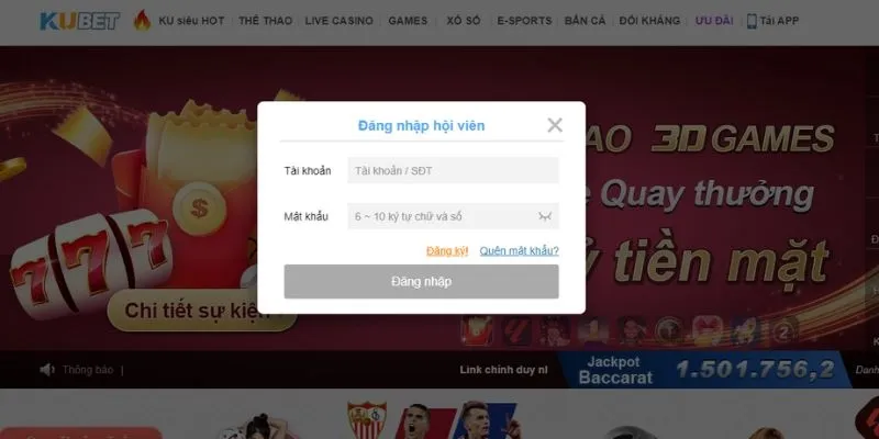 Các lỗi hay gặp phải khi người dùng đăng nhập Kubet88